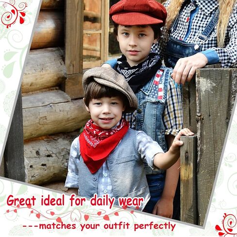 ILHSTY 32 Pcs Women Men Paisley Bandanas Bulk Unisex Cowboy Bandanas Head Scarf Necktie Face Cover Party Supplies in Kuwait