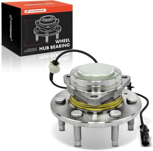 A-Premium Front Wheel Bearing and Hub Assembly with ABS & 6-Lug Compatible with Chevy & GMC & Cadillac - 2007-2014 - Silverado 1500, Sierra 1500, Yukon XL 1500, Escalade, RWD in Saudi Arabia