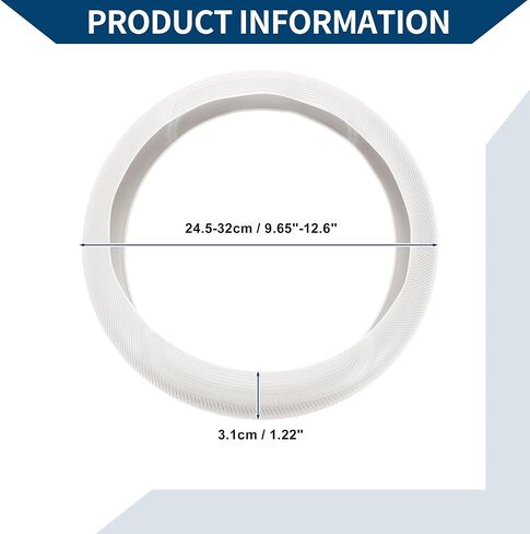 Steering Wheel Cover/Front Steering Wheel Accessories for Car Vehicle/Durable Silica Gel / 1 Pcs Blue in Saudi Arabia