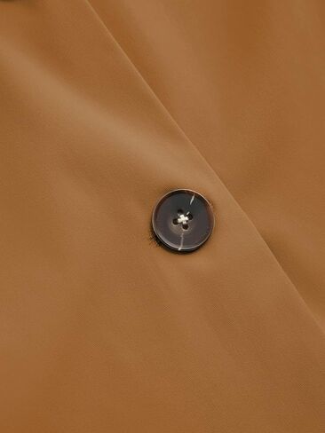 CIDER Oversized Solid Collar Long Trench Coat With Belt in Saudi Arabia