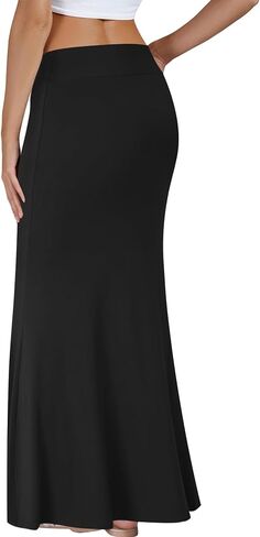 KIFOVEN Women's Foldover High Waist Maxi Skirt Stretchy Comfy Flare Long Skirts 2026 Fashion A-Line Flowy Casual Skirt in Kuwait