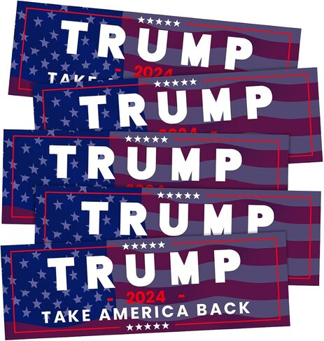 5 قطع من ملصقات Mandark Car Trump 2024، ملصقات فينيل للرئيس دونالد ترامب Take America Back للكمبيوتر المحمول لنافذة السيارة، ملصق ديكور تلقائي ذاتي اللصق، عالمي لسيارات الدفع الرباعي والشاحنات وRV (أرجواني) in Saudi Arabia