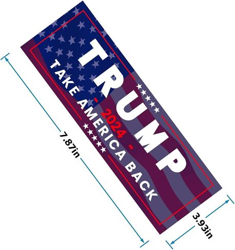 5 قطع من ملصقات Mandark Car Trump 2024، ملصقات فينيل للرئيس دونالد ترامب Take America Back للكمبيوتر المحمول لنافذة السيارة، ملصق ديكور تلقائي ذاتي اللصق، عالمي لسيارات الدفع الرباعي والشاحنات وRV (أرجواني) in Saudi Arabia
