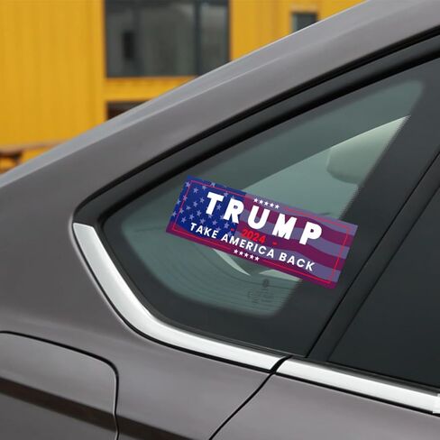 5 قطع من ملصقات Mandark Car Trump 2024، ملصقات فينيل للرئيس دونالد ترامب Take America Back للكمبيوتر المحمول لنافذة السيارة، ملصق ديكور تلقائي ذاتي اللصق، عالمي لسيارات الدفع الرباعي والشاحنات وRV (أرجواني) in Saudi Arabia