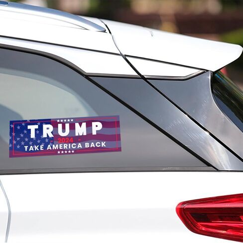 5 قطع من ملصقات Mandark Car Trump 2024، ملصقات فينيل للرئيس دونالد ترامب Take America Back للكمبيوتر المحمول لنافذة السيارة، ملصق ديكور تلقائي ذاتي اللصق، عالمي لسيارات الدفع الرباعي والشاحنات وRV (أرجواني) in Saudi Arabia