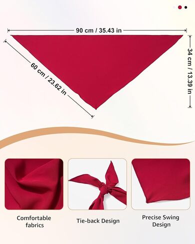 AWAYTR Triangle Head Scarf Hair Bandanas for Women Bandana Headband Scarf Tie-Back Head Coverings Headscarf for Girls in Saudi Arabia