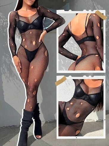 Buitifo الملابس الداخلية للمرأة مثير ارتداءها شبكة صيد السمك Bodystocking شبكة الجوارب محض بذلة in Saudi Arabia