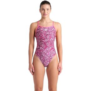 ARENA Women's Performance Breast Cancer Awareness Collection Pink Dahlia Swimsuit