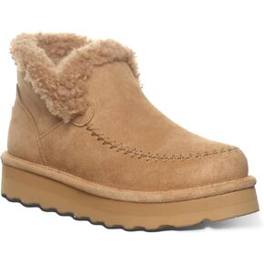 BEARPAW Women's Maeve Platform Lo | Women's Boot Classic Suede | Women's Slip On Boot | Comfortable Winter Boot