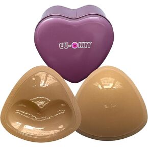 Double-Sided Adhesive Bra Inserts | Snowy Sticky Bra Inserts | Reusable Sticky Push Up Bra Pads for Dresses Bikinis