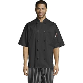 Vtex 0429 Montego Short Sleeve Chef Coat with Mesh