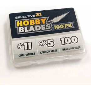 #11 Hobby Blades - Precision Cut SK5 Carbon Steel for Art and Craft - 100 Pack