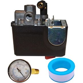 مفتاح ضغط لضاغط الهواء MDR 11/11 EA 26 أمبير 120/240 فولت 120-155 رطل لكل بوصة مربعة مع مقياس ضغط 200 رطل لكل بوصة مربعة in Kuwait