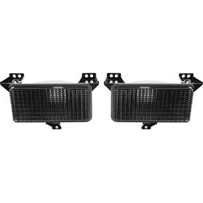 KUAFU Pair Turn Signal Lights Compatible with 1983-1991 Chevrolet Blazer Suburban GMC Jimmy Pickup Truck Parking Lamps Side Marker Lights Smoke Lens Plastic