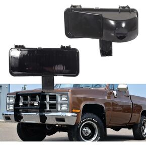 For 1981-1982 Chevy PU parking Suburban/Blazer/Chevy PU,1981-1982 GMC PU, Jimmy,1981-1982 GMC Suburban Front Bumper Signal Side Marker housing Smoked Lens C481820/C481821