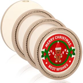 4 عبوات من اللوحات الخشبية غير المكتملة، إطارات خشبية دائرية مطرزة يدويًا، لوحات قماشية مقاس 12 بوصة، لوحات خشبية للحرف اليدوية، علامات فارغة لعيد الميلاد، رسم الفنون والحرف اليدوية in Kuwait