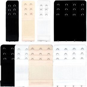KALiM Colorful Women's Bra Extenders 2 Hook/3 Hook/4 Hook, Soft and Comfortable Bra Strap Extension(combo pack)