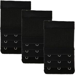 Bra Strap Extenders, Women Elastic Extensions Bra Extender Set, 6 Piece,Skin,White,Black