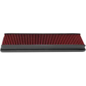 DNA Motoring AFPN-235-RD Clean Air Washable Drop In Panel Air Filter Enhance Engine Performance Power & Acceleration Improve [Compatible with 2001-2006 Mitsubishi Montero]