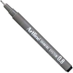 Artline drawing system pen - black 0.8 mm writing width