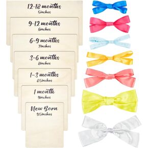 NBEADS 7 Pcs Bow Maker Templates, 7 Sizes Headwrap Boards Wood Bow Tie Boards for Woman Hair Bows Gift Bows DIY Crafts Display Decoration, Coconut Brown