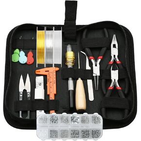 LYFJXX Jewelry Making Supplies Kit with Jewelry Pliers, Jewelry Wires and Jewelry Findings for DIY