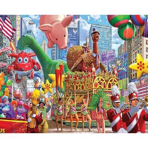 White Mountain New York Thanksgiving Parade Jigsaw Puzzle Thanksgiving Puzzles 1000 Pieces for Adult and Families