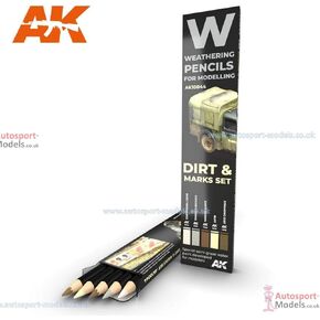AKI Weathering Pencil Set - Dirt Marks