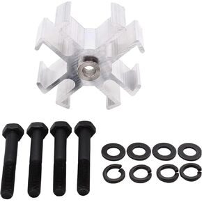 Aluminum Fan Spacer Mechanical 1" Tall Radiator Fan Spacer Kit 1210 Replacement for GM SBC BBC Short Long Water Pump