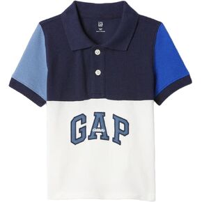 قميص بولو بأكمام قصيرة وشعار GAP للأولاد