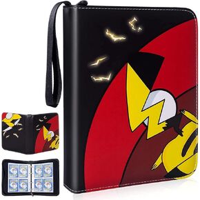 Binder for Cards with Sleeves, Card Binder Holder Book Compatible,Trading Card Binder Holds Up to 480 Cards,60 Premium 4-Pocket Pages,Toys Gifts for Kids