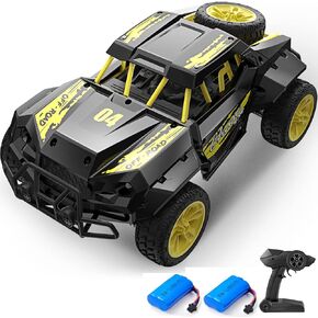 Remote Control Car for Boys Girls, Hobby RC Cars rc Crawler 2.4Ghz Alloy Metal Frame Fast Vehicle 15KM/H Racing Toy Car Model Rechargeable Battery, Kids Adults Birthday