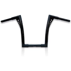 Ape Hanger Motorcycle Handlebar 12" Rise 1.25" Fat Gloss Black for Harley Davidson Touring Sportster XL883 XL1200 Softail Dyna Road Glide Street Bob