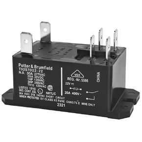 T92S7D22-22 OEM Replacement Furnace Relay - DPST General Purpose Relay for Enhanced Furnace Performance