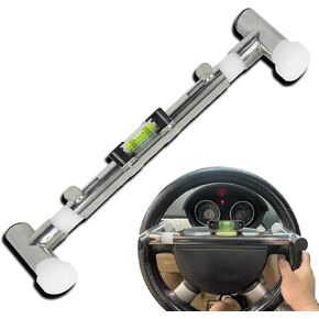 Steering Wheel Level Alignment Tool, for Internal Diameter 170-250mm and 270-350mm,Steering Wheel Holder Spring-Loaded Auxiliary Wheel Aligmment