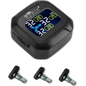 Sykik Rider tire Pressure Monitoring System for Trikes and 3 Wheelers, CanAm, Spider, Harly Davidson, Goldwing (External W/Monitor)