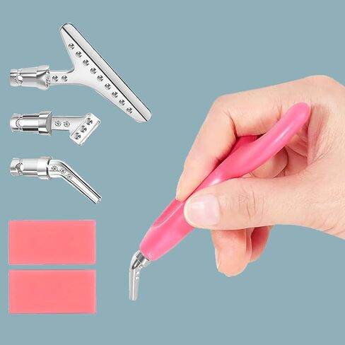 مجموعة أقلام فنية ماسية مريحة مع 3 أطراف معدنية، ملحقات فنية ماسية مع غراء للرسم 5D، مجموعة أقلام حفر ماسية للبالغين، قلم أدوات DP من الراتنج للمبتدئين، قبضة مريحة، حفر أسرع in Saudi Arabia