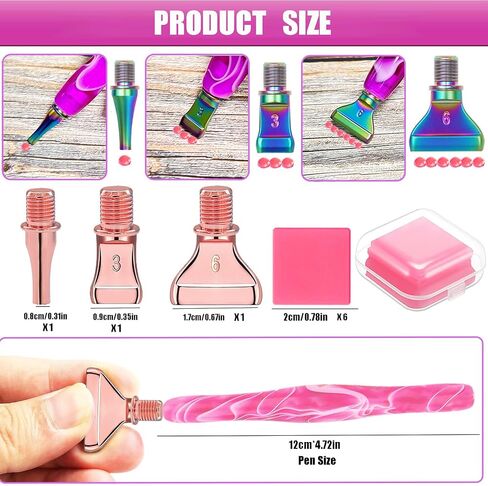 Diamond Art Pens Tools Diamond Painting Accessories Kits With Screw Metal Tip Roller Diamond Painting Pen Drill Bead Dot Pens For Art Craft Nail (Purple pen Color 6) in Saudi Arabia