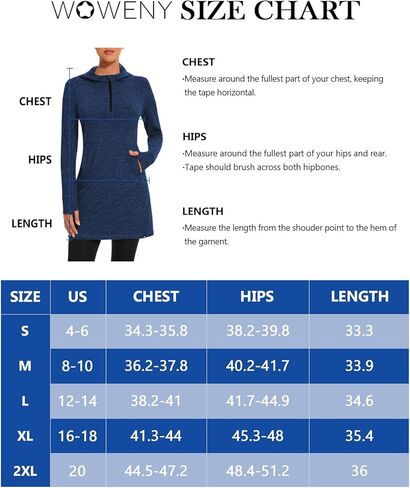 WOWENY Women's Fleece Dress Thermal Sweatshirt Tunic Dress Long Quarter Zip Pullover Polar Winter Dress with Pocket in Kuwait