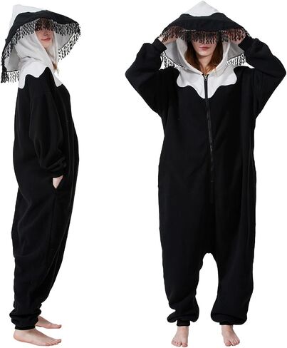 Mushroom Onesie Adult Halloween Mushroom Costume Fun and Cozy One-Piece Pajamas for Women and Men in Saudi Arabia