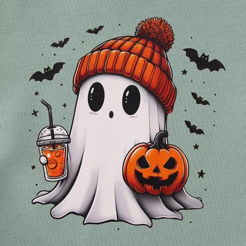 CM C&M WODRO Toddler Halloween Sweatshirt Girl Boy Pumpkin Ghost Pullover Crewneck Long Sleeve Shirt Cute Spooky Season Tops in Kuwait