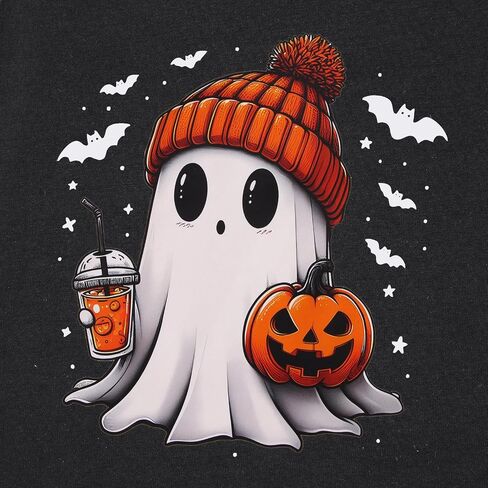 CM C&M WODRO Toddler Halloween Sweatshirt Girl Boy Pumpkin Ghost Pullover Crewneck Long Sleeve Shirt Cute Spooky Season Tops in Kuwait