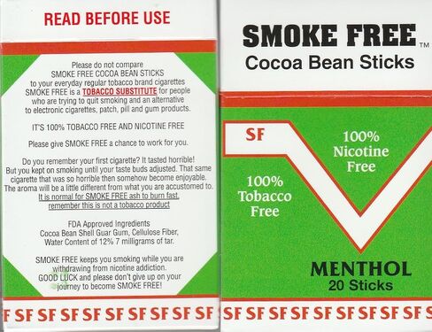 Smoke Free Herbal Cocoa Cigarettes - 1 Pack Regular - 100% Tobacco & Nicotine Free - Non Addictive - Tobacco Substitute - Premium Regular Flavor - 1 Pack (20 Sticks) in Saudi Arabia