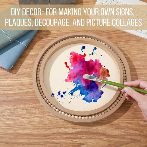 4 عبوات من اللوحات الخشبية غير المكتملة، إطارات خشبية دائرية مطرزة يدويًا، لوحات قماشية مقاس 12 بوصة، لوحات خشبية للحرف اليدوية، علامات فارغة لعيد الميلاد، رسم الفنون والحرف اليدوية in Kuwait