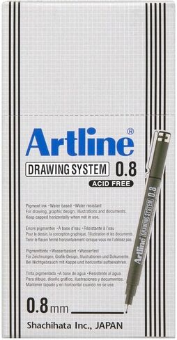 Artline drawing system pen - black 0.8 mm writing width in Kuwait