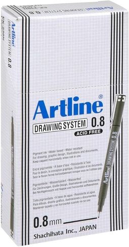 Artline drawing system pen - black 0.8 mm writing width in Kuwait