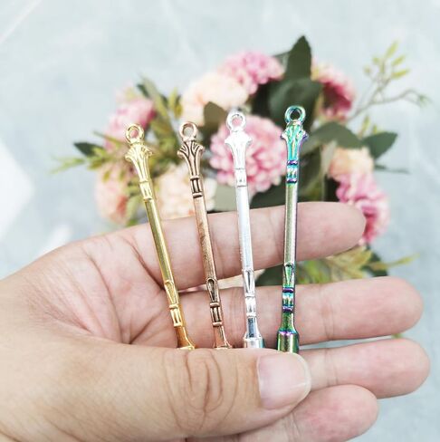Mini Spoon Metal Medicine Spoon Shovel,Mini Shovel Home Supplies Pendants Necklace (MULTICOLOR) in Saudi Arabia