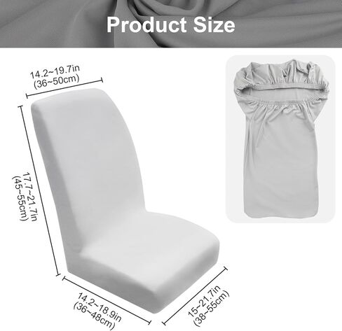 EEEKit غطاء كرسي مكتب بدون ذراع، غطاء كرسي الكمبيوتر، غطاء مقعد كرسي مكتب قابل للتمدد، غطاء خلفي لكرسي المكتب الدوار in Kuwait