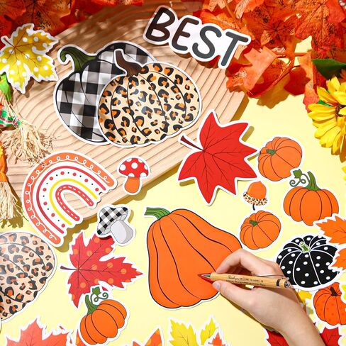 Pasimy Fall Bulletin Board Decorations Autumn Classroom Decor Set, Pumpkin in Kuwait
