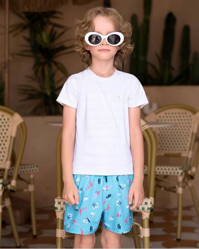 Angel season Boys Swim Trunks with Compression Liner Toddler Swim Shorts Stretch Bathing Suits for Boy Swimsuit Size 2-8 in Saudi Arabia